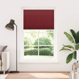 Berkfield Pleated Blind Bordeaux Red 115X200 Cm Fabric Width 114.4 Cm Polyester - thumbnail 2