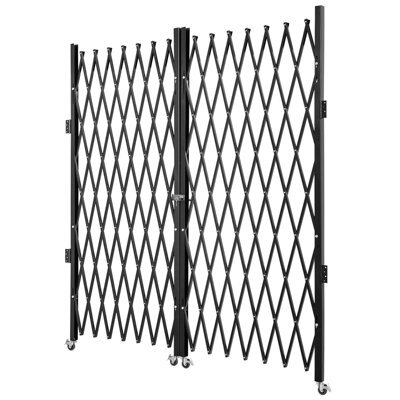 Vevor Double Folding Security Gate, 5 In H X 10 In W Folding Door Gate, Steel Accordion Security Gate, Scissor Gate - image 1