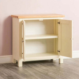 Farrow Cream Small 2 Door Cabinet - Fully Assembled By Roseland Furniture - thumbnail 4