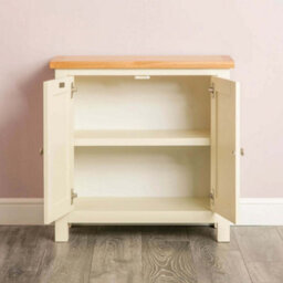 Farrow Cream Small 2 Door Cabinet - Fully Assembled By Roseland Furniture - thumbnail 5