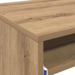 Berkfield Stylish Computer Desk Artisan Oak Engineered Wood Standard Simple - thumbnail 9