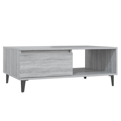 Berkfield Modern Coffee Table Grey Sonoma 90X60X35 Cm Engineered Wood - image 1