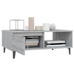 Berkfield Modern Coffee Table Grey Sonoma 90X60X35 Cm Engineered Wood - thumbnail 4