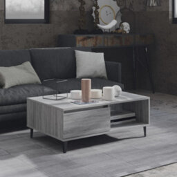 Berkfield Modern Coffee Table Grey Sonoma 90X60X35 Cm Engineered Wood - thumbnail 2
