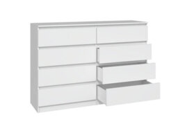 M8 140 Large Malwa Chest Of Drawers White - thumbnail 1