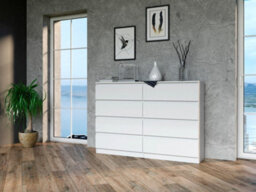 M8 140 Large Malwa Chest Of Drawers White - thumbnail 4