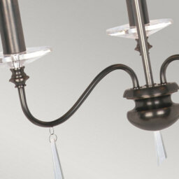Luminosa Lighting Elstead Finsbury Park 3 Light Chandelier, Old Bronze - thumbnail 4