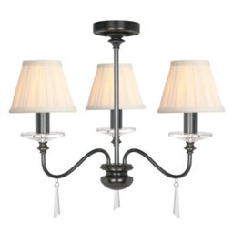 Luminosa Lighting Elstead Finsbury Park 3 Light Chandelier, Old Bronze - thumbnail 2
