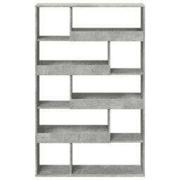 Berkfield Bookcase Concrete Grey 100X33X156.5 Cm Engineered Wood - thumbnail 4