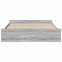 Berkfield Bed Frame With Drawers Without Mattress Grey Sonoma 180X200 Cm Super King - thumbnail 4