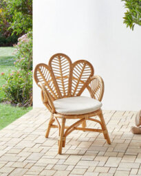Beliani Kids Peacock Chair Florentine Ii Rattan Natural - thumbnail 2