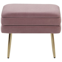 Beliani Upholstered Storage Bench Odessa Velvet Pink - thumbnail 5