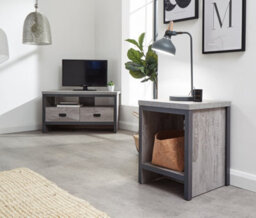 Gfw Boston Simple Lamp Table Grey - thumbnail 1