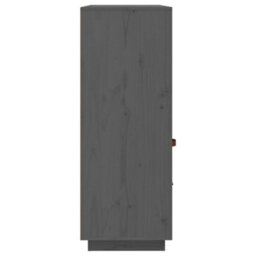 Berkfield Highboard Grey 100X40X108.5 Cm Solid Wood Pine - thumbnail 7