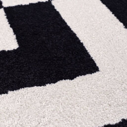 The Rugs Joli Black And White Geometric Rug Soft Dense Pile Easy To Clean And Pet Friendly For Living Rooms And Bedrooms - thumbnail 5
