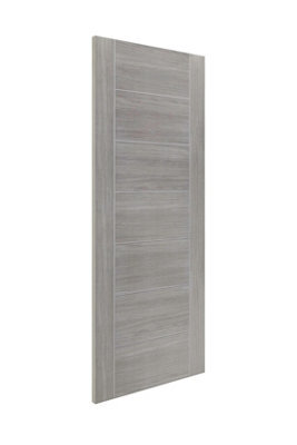 "Xl Joinery Internal Laminate White Grey Palermo Door - 1981 X 686 X 35mm (27"")" - image 1
