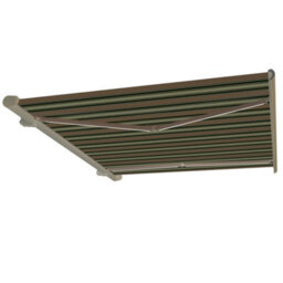 Sundaze Full Cassette Electric Awning Remote Controlled Retractable Sun Shade Shelter With Led Light 4.5X3M Multi-Stripe - thumbnail 3