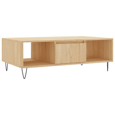 Berkfield Sturdy Coffee Table Sonoma Oak 104X60X35 Cm Engineered Wood - image 1