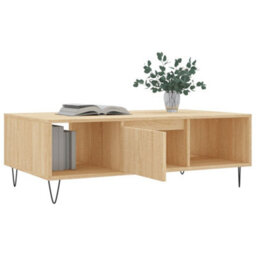 Berkfield Sturdy Coffee Table Sonoma Oak 104X60X35 Cm Engineered Wood - thumbnail 4