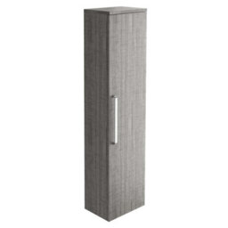 Plum&clay Novela Grey Wood Wall Mounted Bathroom Tall Storage Unit - thumbnail 1