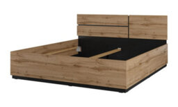 Arte Kross European Super King Bed Frame In Rustic Oak Wotan - 180X200Cm Spacious Sleep Haven With Customisable Headboard - thumbnail 3