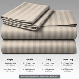 Pamposh Premium Reversible Single Duvet Cover Set Pack Of 2 Soft Microfiber Bedding With Zipper Closure, Corner Ties & Matching Pillowcase - thumbnail 6