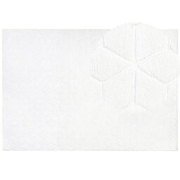 Beliani Faux Fur Rug Thatta White 160 X 230 Cm - thumbnail 1