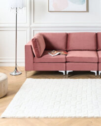 Beliani Faux Fur Rug Thatta White 160 X 230 Cm - thumbnail 2