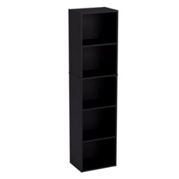 Lassic Vida Designs Oxford Black 5 Tier Cube Bookcase Freestanding Shelving Unit (H)1320mm (W)320mm (D)240mm - thumbnail 9