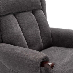 More4Homes Rise Recliner Chair With Dual Motor, Remote Control, Multi-Recline Positions And Pocket Storage In Charcoal Fabric - thumbnail 4