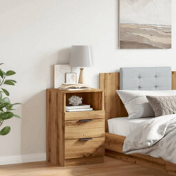 Berkfield Bedside Cabinet Artisan Oak 40X36X65 Cm Engineered Wood - thumbnail 4