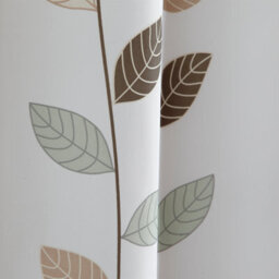 Neel Blue Leaves Design Polyester Shower Curtain, Water-Resistant Bathroom Curtain With 12 Hooks - 180X200Cm - thumbnail 4