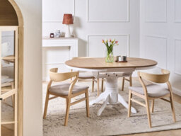 Beliani Extending Dining Table Akron Light Ash Wood 106/150 Cm 106 Cm Wood - thumbnail 2