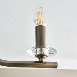 Pagazzi Lighting Pagazzi Morden 3 Light Antique Brass Semi Flush Ceiling Light - thumbnail 4