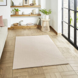 Blush Plain Shaggy Washable Rug, Stain-Resistant Anti-Shed 16mm Thick Modern Rug For Bedroom, Living Room-160Cm X 230Cm - thumbnail 2