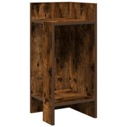 Berkfield Side Tables 2 Pcs With Shelf Smoked Oak 25.5X27X60 Cm - thumbnail 4