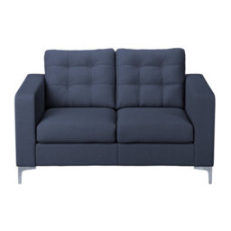 Furnishings For Less UK Smart Hackney Fabric Sofa Suite Sapphire Blue Formal 3 Seater And 2 Seater - thumbnail 3