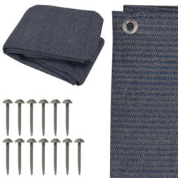 Andes Blue Weatherproof Tent/awning Carpet, Multi Purpose Camping Groundsheet, 2.5M X 2.5M - thumbnail 1