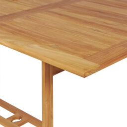 Berkfield 7 Piece Garden Dining Set Solid Teak Wood - thumbnail 4