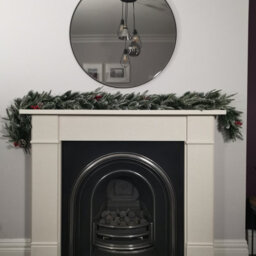 Samuel Alexander 1.8M (6Ft) New Jersey Christmas Garland With Red Berries Pinecones & Snow Tipped Pvc Branches - thumbnail 5
