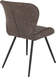 Seconique Quebec Dining Chairs X 4 In Brown Faux Leather Finish - thumbnail 5