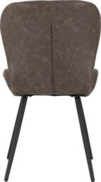Seconique Quebec Dining Chairs X 4 In Brown Faux Leather Finish - thumbnail 6
