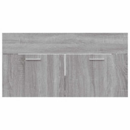 Walplus 2 Piece Bathroom Furniture Set Grey Sonoma Engineered Wood - thumbnail 8