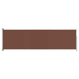 Walplus Patio Retractable Side Awning Garden Sun Shade Canopy Gazebo For Back Door, Porch, Patio 180X600 Cm Brown - thumbnail 2
