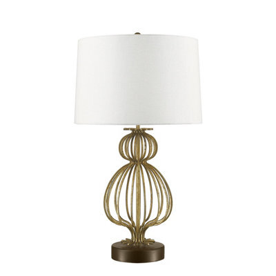 Gilded Nola Lafitte 1Lt Table Lamp Finish: Distressed Gold Wired: 1X100W E27 220-240V 50Hz - image 1