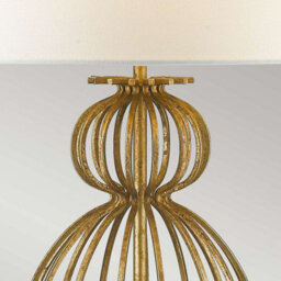 Gilded Nola Lafitte 1Lt Table Lamp Finish: Distressed Gold Wired: 1X100W E27 220-240V 50Hz - thumbnail 4