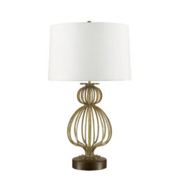 Gilded Nola Lafitte 1Lt Table Lamp Finish: Distressed Gold Wired: 1X100W E27 220-240V 50Hz - thumbnail 1