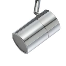 GoodHome Tellot Flush Gloss Silver Chrome Effect 4 Light Bathroom Spotlight Plate - thumbnail 4