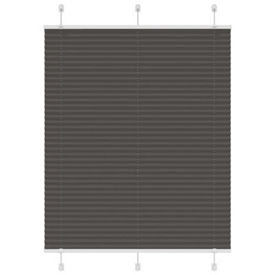 Berkfield Pleated Blind Black 105X150 Cm Fabric Width 104.4 Cm Polyester - image 1