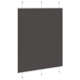 Berkfield Pleated Blind Black 105X150 Cm Fabric Width 104.4 Cm Polyester - thumbnail 4